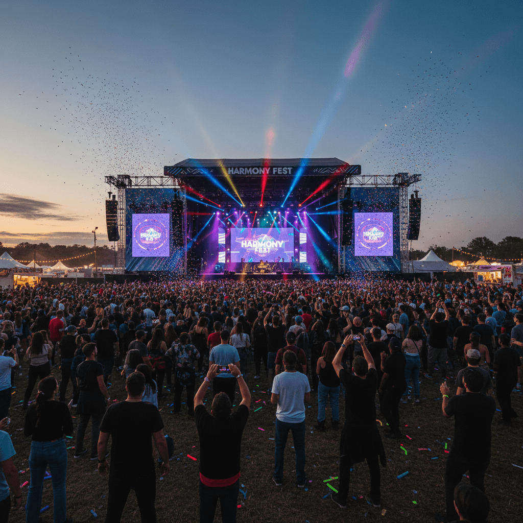 crowd at a festival